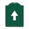 Signmission Straight Thru Sign-Straight Thru Sign, Green & White Aluminum Sign, 18" x 24", GW-1824-22834 A-DES-GW-1824-22834 - alternate 1